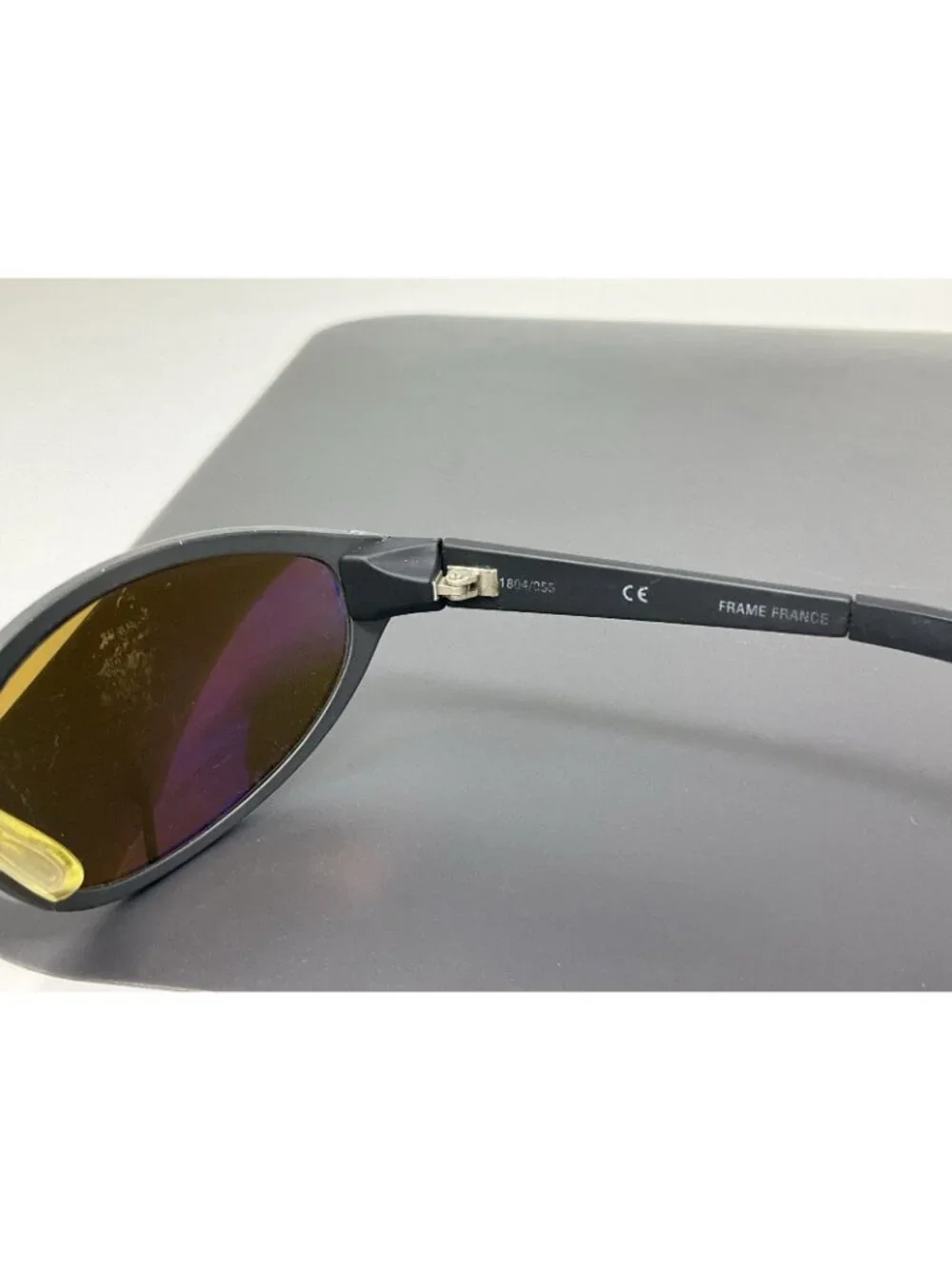 Revo 1804 055 Sunglasses FRAME ONLY  Brushed Gray Scratched Lenses